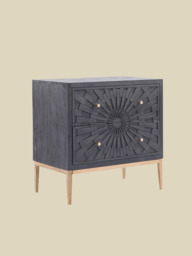 Amara Two Drawer Wooden Chest - thumbnail 4