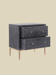 Amara Two Drawer Wooden Chest - thumbnail 6
