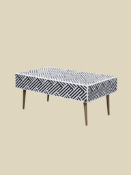 Rini One Drawer Bone Inlay Coffee Table - thumbnail 4