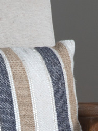 Monochrome Magic Hand-woven Cushion - thumbnail 4