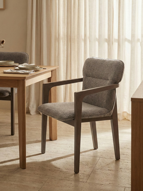 Alder Grey Upholstered Dining Chair - image 1
