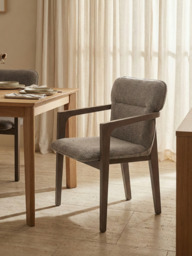 Alder Grey Upholstered Dining Chair - thumbnail 1