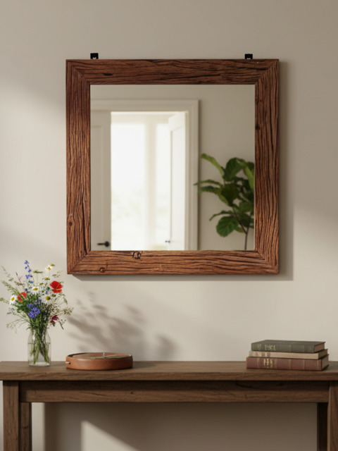 Calder Reclaimed Wood Mirror - image 1