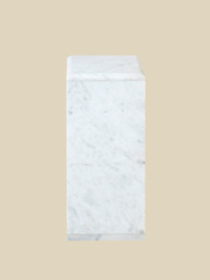 Aster White Marble Side Table - thumbnail 5