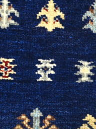 Virel Hand-Knotted Wool & Bamboo Silk Rug - Blue - thumbnail 6