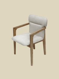 Alder Cream Upholstered Dining Chair - thumbnail 4