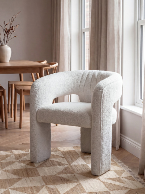 Hawthorn Cream Upholstered Dining Chair - image 1