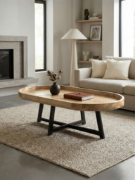 Sumin Mango Wood Coffee Table - thumbnail 1