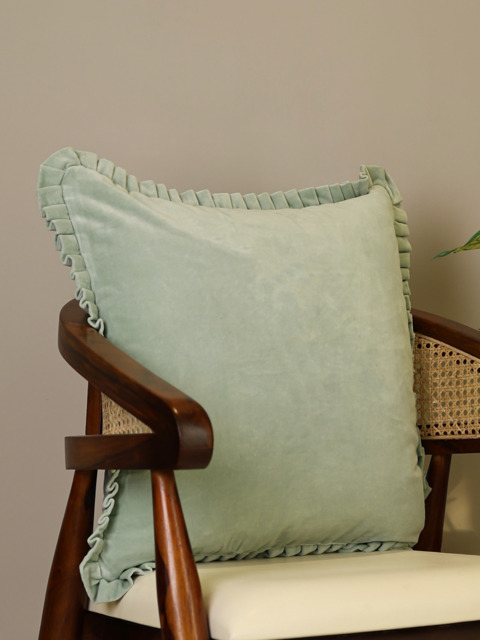 Niva Cotton Cushion - Mint Green / Microfibre Filler