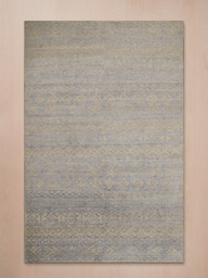 Liwan Hand-knotted Wool & Silk Abstract Rug - Beige - thumbnail 2