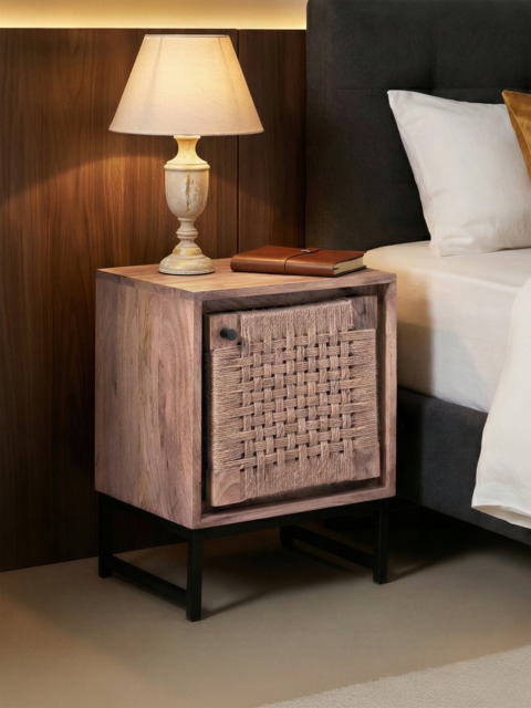 Rumana Mango Wood-Jute Side Table - image 1