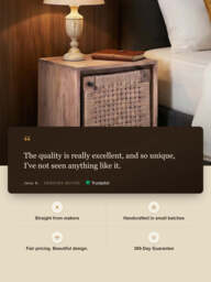 Rumana Mango Wood-Jute Side Table - thumbnail 3