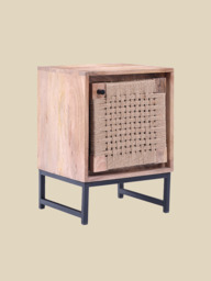 Rumana Mango Wood-Jute Side Table - thumbnail 4