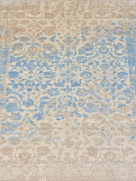 Parin Wool & Bamboo Silk Hand-Knotted Rug - Beige - thumbnail 4