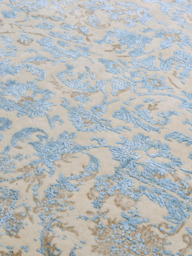 Parin Wool & Bamboo Silk Hand-Knotted Rug - Beige - thumbnail 5