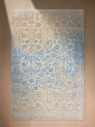 Parin Wool & Bamboo Silk Hand-Knotted Rug - Beige - thumbnail 3