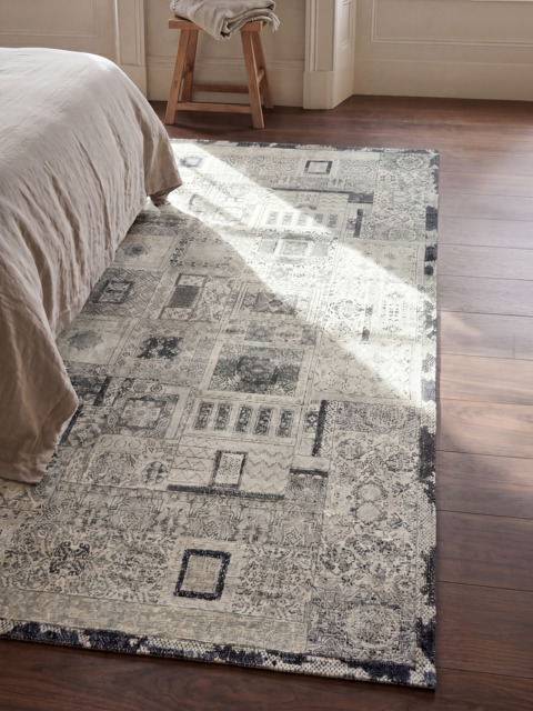 Zand Wool & Bamboo Silk Hand-Knotted Rug - Off-White - image 1