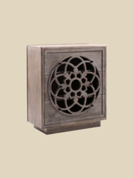 Harmony Mango Wood Three Drawer Chest - Grey - thumbnail 3