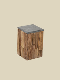 Hart Reclaimed Wood Side Table - thumbnail 4