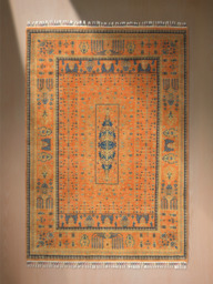 Kovra Hand-Knotted Wool & Bamboo Silk Persian Rug - Orange - thumbnail 2
