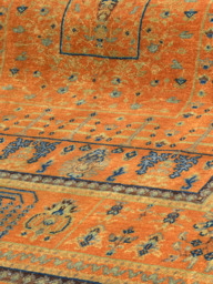 Kovra Hand-Knotted Wool & Bamboo Silk Persian Rug - Orange - thumbnail 6