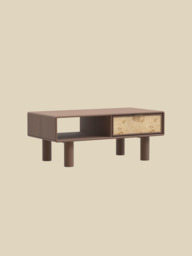 Aurea Burl Coffee Table - Walnut - thumbnail 5