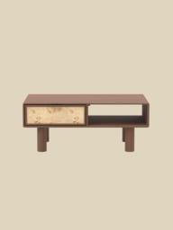 Aurea Burl Coffee Table - Walnut - thumbnail 2