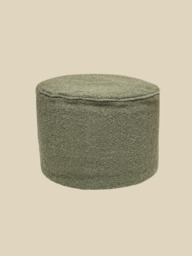 Oliva Green Pouffe - thumbnail 3
