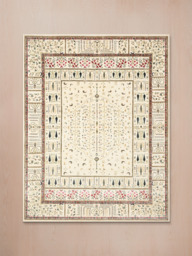 Tarev Hand-Knotted Wool & Bamboo Silk Persian Rug - Off White - 250x300 cm