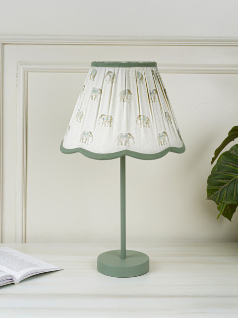Selena Green Metal Table Lamp - image 1