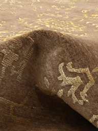 Unnati Hand-knotted Wool & Silk Persian Rug - Beige - thumbnail 6