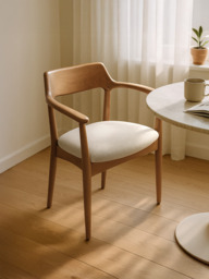 Arbor Cream Upholstered Dining Chair - thumbnail 1