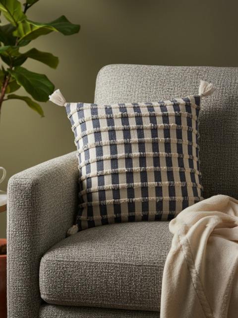 Nautica Cotton Indigo Cushion - image 1