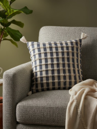 Nautica Cotton Indigo Cushion - thumbnail 1