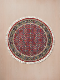 Vaari Round Hand-knotted Wool Rug - thumbnail 1