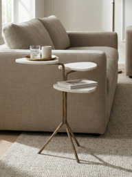 Gigi Marble Top Side Table - thumbnail 1