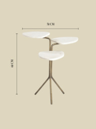 Gigi Marble Top Side Table - thumbnail 6