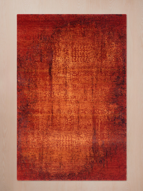 Ossia Hand-knotted Wool & Bamboo Silk Rug - image 1