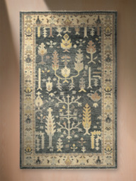 Midnight Garden Hand-knotted Wool Rug - thumbnail 3