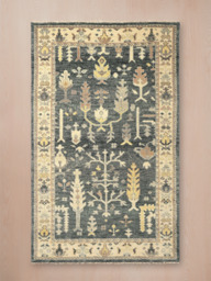 Midnight Garden Hand-knotted Wool Rug