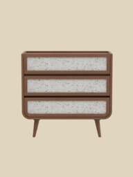 Kael Three Drawer Chest - Walnut - thumbnail 2