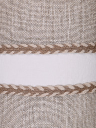 Kenil Beige Hand-woven Cushion - thumbnail 4
