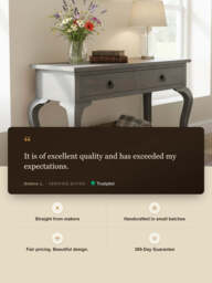 Rustic Haven Console Table - Grey - thumbnail 3