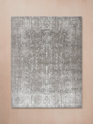 Laar Wool & Bamboo Silk Hand-Knotted Rug - Stone Grey - thumbnail 2