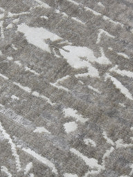 Laar Wool & Bamboo Silk Hand-Knotted Rug - Stone Grey - thumbnail 4