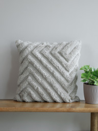 Avery Grey Cotton Cushion