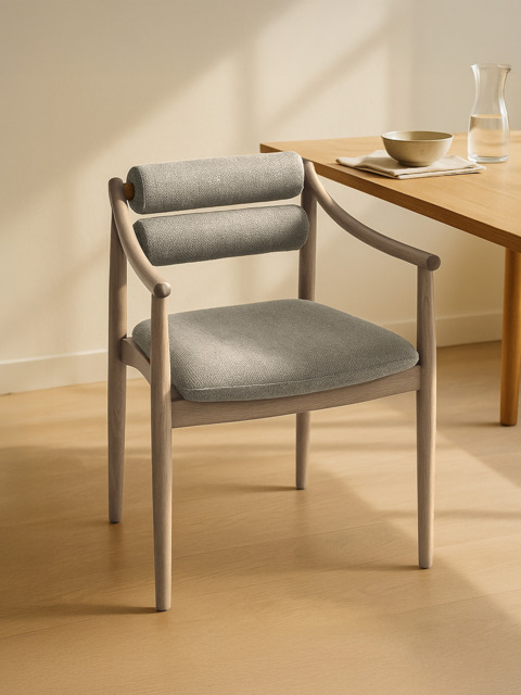 Rowan Grey Upholstered Dining Chair - image 1