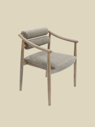 Rowan Grey Upholstered Dining Chair - thumbnail 3