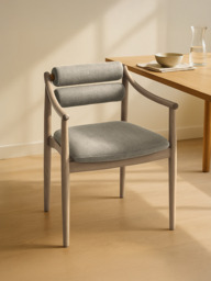 Rowan Grey Upholstered Dining Chair - thumbnail 1