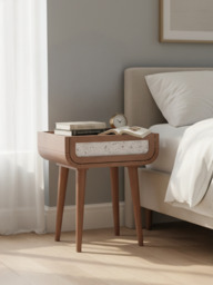 Kael Bedside Table - Walnut - thumbnail 1